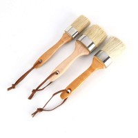 Cheap no drip  wood handle small paint brushes